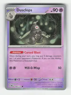 Dusclops (Master Ball Pattern) SV: Prismatic Evolutions (PRE) 036/131 Holofoi... - Image 3