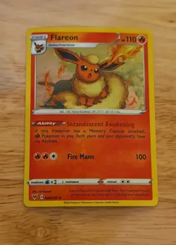 Pokemon TCG Flareon Pokemon Promos 026/185 Holo Promo Cosmos Holo Rare Promo - Image 1