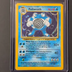 Pokemon TCG Poliwrath Base Set 13/102 Holo Rare 1999 Wizards Stage 2 - Image 1