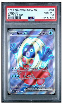 2023 Pokemon Scarlet and Violet 151 Jynx Ex Ultra Rare Holo #191 PSA 10 - Image 1
