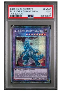 Tyrant Burst Dragon Starlight Rare Yu-Gi-Oh PSA 9 MP25-EN042 - Image 1