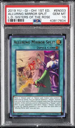2019 YU-GI-OH! LEGEND DUELISTS: SISTERS OF THE ROSE ALLURING MIRROR SPLIT PSA 10 - Image 1