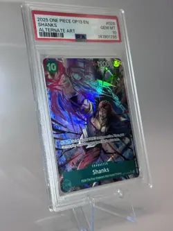 PSA 10 2025 ONE PIECE OP13-CARRYING ON HIS WILL ALTERNATE ART #028 SHANKS - Image 2