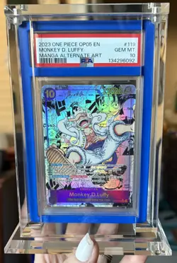 Monkey.D.Luffy (Alternate Art Manga) OP05-119 Awakening of the New Era 2023 Foil - Image 1