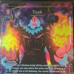 Union Arena Tusk Action Character Card Solo Leveling 2500 Trigger - Image 3