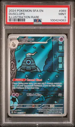 2024 POKEMON SFA EN-SHROUDED FABLE ILLUSTRATION RARE #069 DUSCLOPS PSA 9 - Image 1