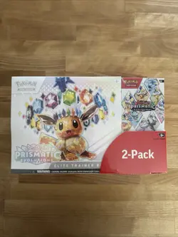 Pokemon Prismatic Evolutions ETB and Booster Bundle Costco, Sealed, 2-Pack - Image 1