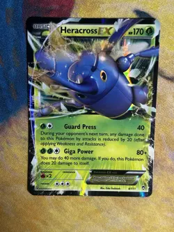 Heracross EX 4/111 XY Furious Fists Holo Ultra Rare 2014 Pokemon Card - Image 2