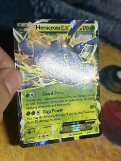 Heracross EX 4/111 XY Furious Fists Holo Ultra Rare 2014 Pokemon Card - Image 3