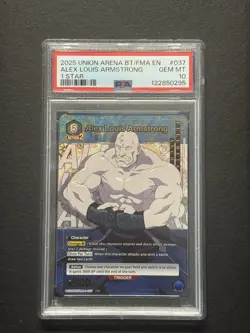 2025 UNION ARENA UE09BT/FMA FULL METAL ALCHEMIST ALEX LOUIS ARMSTRONG PSA 10 - Image 1