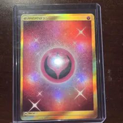 Pokemon Fairy Energy Full Art Holo Card 169/147 Burning Shadows Gold Secret Rare - Image 1