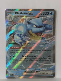 LP - Blastoise ex 30/142 - Holo - Stellar Crown - Pokemon Card TCG - Image 1