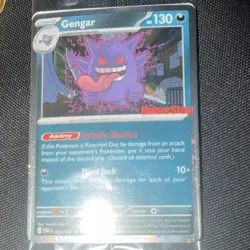 Quadruple swirls Pokemon Gengar GameStop Promo Holo Card Quadruple swirls!! - Image 1