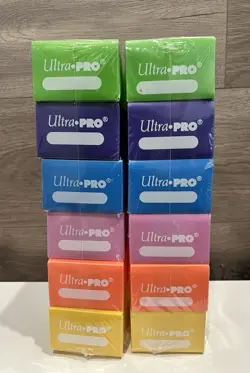 Ultra Pro Multi Color Deck Boxes Magic Pokemon YuGiOh Card Storage Box Set Of 12 - Image 2