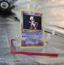 Pokemon TCG Mewtwo Card 10/102 Base Set Unlimited Holo Rare MP Vintage 1999 - Image 4