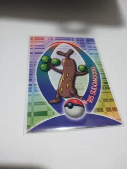 Mint/Nm Topps Johto Series 1st Sticker Card Sudowoodo 30 of 62 Glossy Rare - Image 2