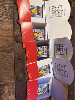 5 Pokemon 25th Anniversary McDonalds Promo Sealed Booster Card ! - Image 1