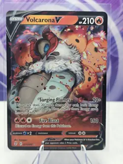 Volcarona V 021/203 Ultra Rare Holo SWSH07: Evolving Skies Pokemon Card NM - Image 1