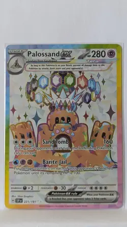 NM/M - Palossand ex 221/191 - Surging Sparks - Pokemon Card TCG - Image 1
