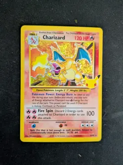 Pokemon Charizard Celebrations 4/102 Holo Anniversary Card NEAR MINT - Image 1