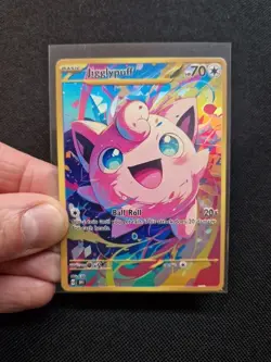 Jigglypuff Holo Full Art Gold Rainbow Holo Custom Promo Art Card - Image 2