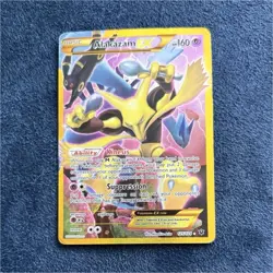 Alakazam EX 125/124 Fates Collide Rare Pokemon Card 160 HP Psychic Basic English - Image 1