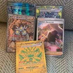 Pokemon TCG Full Art Holo Janine Janine's Secret Card Lot Nintendo - 5 Cards - Image 1