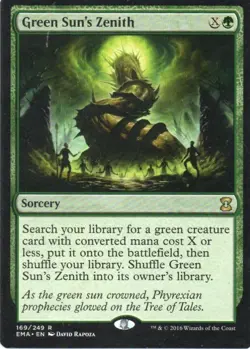 MTG: Eternal Masters: Green Sun's Zenith: Lightly Played Condition - Image 1
