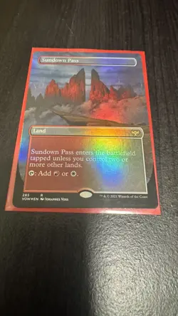 Sundown Pass (Borderless) Innistrad: Crimson Vow Foil - Image 1