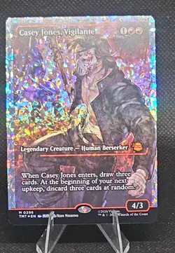 Casey Jones, Vigilante (0296) (Showcase) (Fracture Foil) Teenage Mutant Ninja... - Image 1