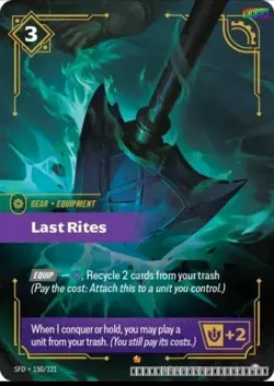 Last Rites [SFD - 150/221] - NM [Foil] TCG Riftbound - Image 1