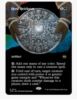 1x MTG Herd Heirloom *Borderless* Tarkir Rare Artifact! NM Mint - Image 1