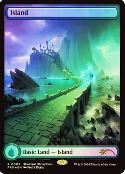 MTG 1 Standard Showdown Promo Pack, sealed & 1 Island Foil Standard Showdown PRM - Image 2