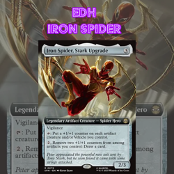 EDH - Iron Spider Artifacts, MTG Commander Deck, Bracket 2, Spider-Man x MTG - Image 1