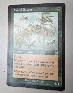 1 Xantid Swarm Scourge, Scourge, Magic the Gathering MTG Rare, Damaged DMG - Image 2