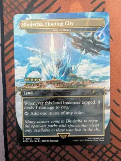 **NON FOIL** Bhujerba Floating City (City of Brass) Store Championship Magic MTG - Image 1