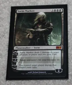 MTG Magic the Gathering Sorin Markov (M12-109/3167) NM - Image 1