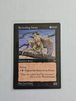 Screeching Harpy - Tempest - LP - MTG Magic - Uncommon - Creature - Image 1