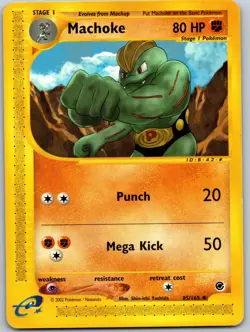 MACHOKE POKEMON EXPEDITION BASE SET 85/165 UNCOMMON LP - Image 2