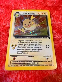 Pokemon TCG Dark Raichu 83/82 Team Rocket Holo Secret Rare - LP Great condition - Image 2