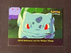 #EP10 Bulbasaur and the Hidden Village- HOLO - Topps Pokemon Series 2 - Image 1