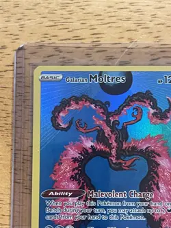 2023 Pokemon TCG Crown Zenith Galarian Moltres SWSH284 Black Star Promo - Image 4