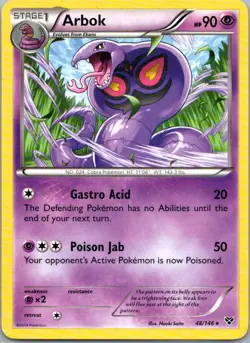 Pokemon TCG Arbok 48/146 XY MP - Image 1