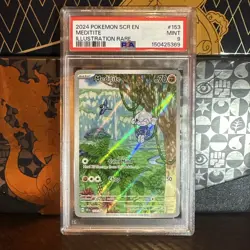 2024 Pokemon Stellar Crown Meditite #153/142 PSA 9 - Image 1