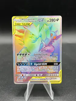 Pokemon Mega Sableye & Tyranitar GX (Secret) 245/236 Unified Minds Edge LP ZG1 - Image 1