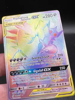 Pokemon Mega Sableye & Tyranitar GX (Secret) 245/236 Unified Minds Edge LP ZG1 - Image 2