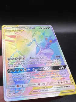 Pokemon Mega Sableye & Tyranitar GX (Secret) 245/236 Unified Minds Edge LP ZG1 - Image 3