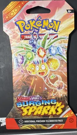 Pokemon TCG: Surging Sparks Sleeved Booster Pack - New - Archaludon Art Variant - Image 1