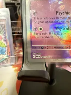 Pokemon Espeon Master Ball Pattern Sv Prismatic Evolutions 033/131 Rare Holo - Image 5