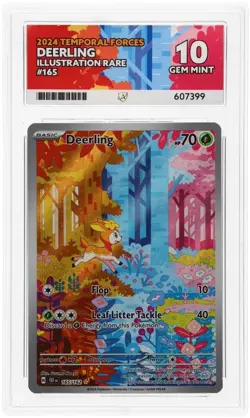 ACE 10 Deerling 165/162 Temporal Forces IR Holo Pokemon Card - Gem Mint - Image 1